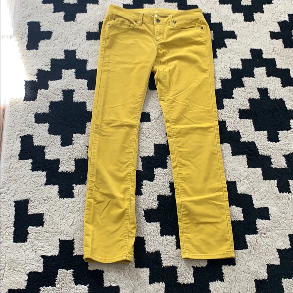 Ann Taylor Loft Lightweight Mustard Corduroys